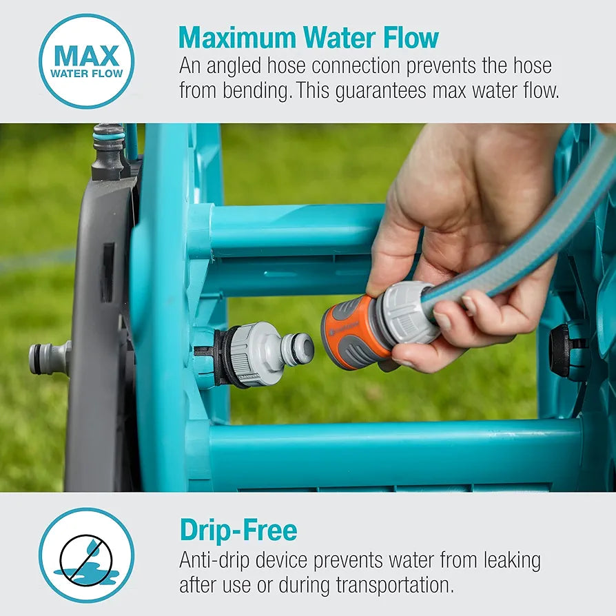 Gardena™ CleverRoll Hose Cart: Effortless Watering & Storage with Included 66' Hose