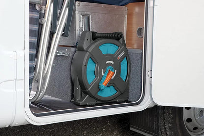 Gardena™ 2662-80 Classic Hose Reel Set - 54ft 3/8" Hose, Adapters & Nozzle - German Engineering