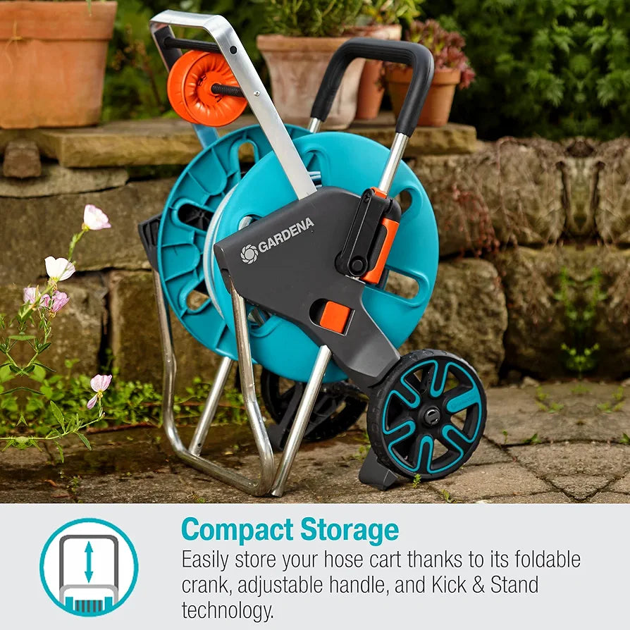 Gardena™ CleverRoll Hose Cart: Effortless Watering & Storage with Included 66' Hose