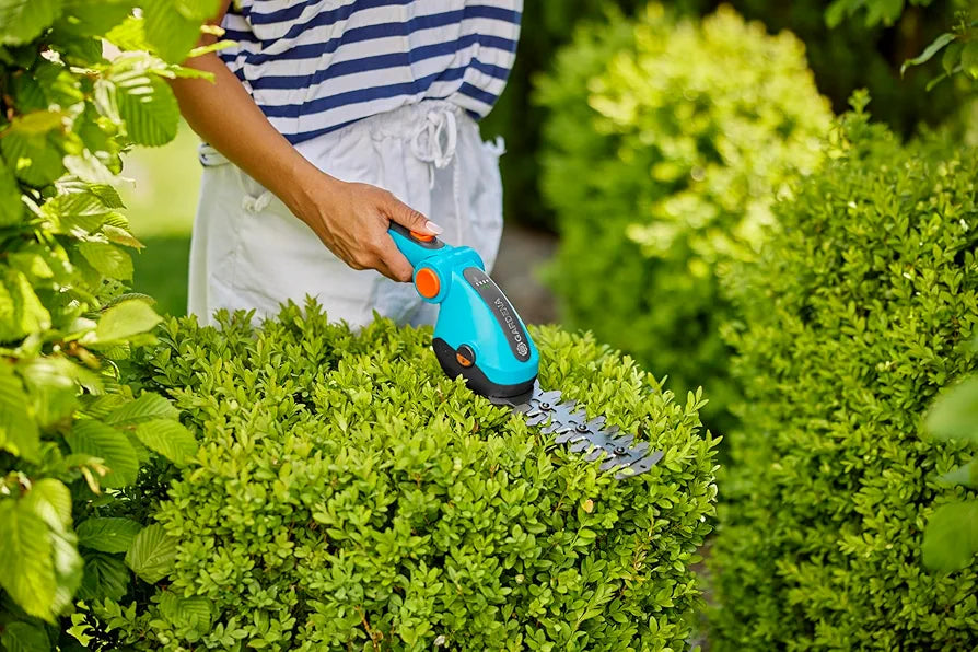 Gardena™ Cordless Hedge Trimmer & Grass Shears - Versatile Electric Garden Tool for Lawn Edges, Shrubs, and Bushes - 80 Min Runtime